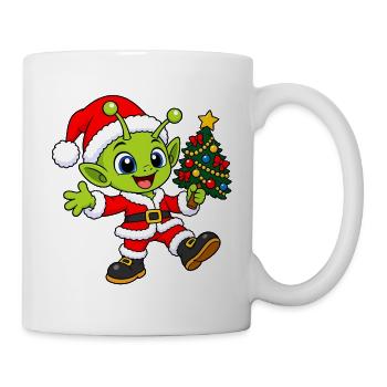 Spacige Weihnachten - Tasse - Weiß - Rechts