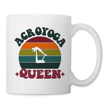 Acroyoga Queen Acro Yoga - Tasse - Weiß - Rechts