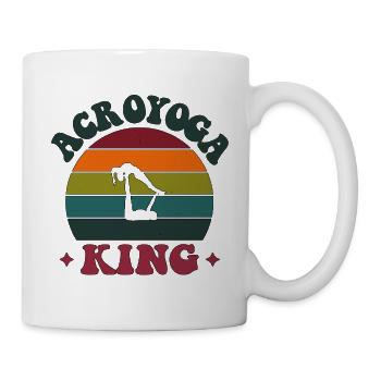 Acroyoga King Acro Yoga - Tasse - Weiß - Rechts