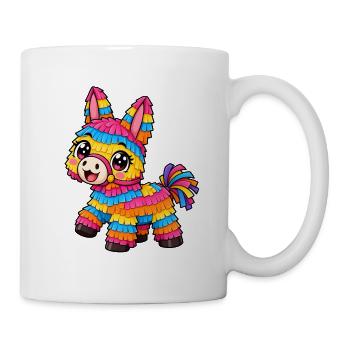 Piñata Kawaii Style – Süßes Party Motiv - Tasse - Weiß - Rechts