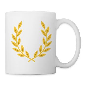 Lorbeer Pflanzen Geschenkidee Design - Tasse - Weiß - Rechts