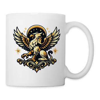 Phönix im Sternenkranz - Tasse - Weiß - Rechts