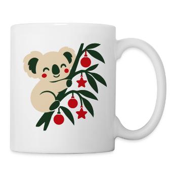 Koala Weihnachten Illustration - Tasse - Weiß - Rechts