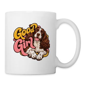 Englischer Springer-Spaniel - Tasse - Weiß - Rechts