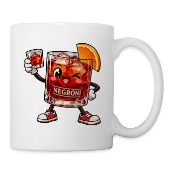Negroni Kawaii Style – Süßer Cocktailspaß - Tasse - Weiß - Rechts