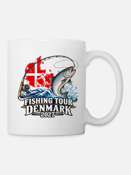 Angeltour Dänemark 2027 - Tasse - Weiß