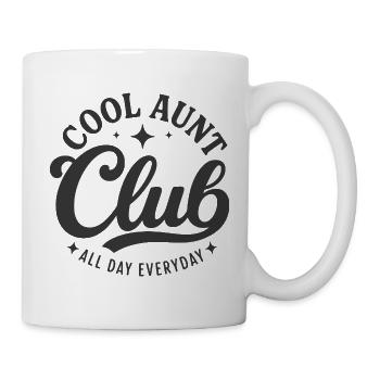 Cool Aunt Club - Tasse - Weiß - Rechts