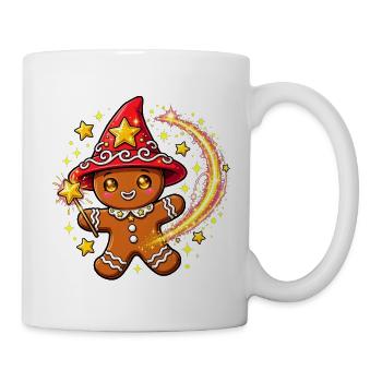Weihnachtskeks, frohe Weihnachten, Weihnachten - Tasse - Weiß - Rechts