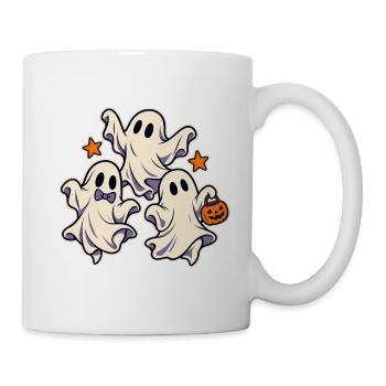 Drei tanzende Geister - Tasse - Weiß - Rechts