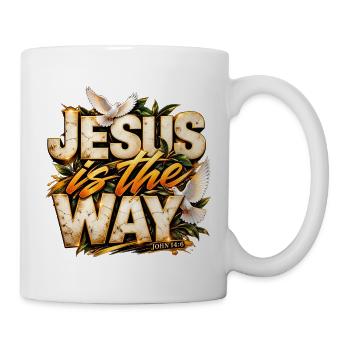 Jesus Is The Way Jesus ist der Weg Christ Design - Tasse - Weiß - Rechts