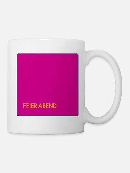 Feierabend - Tasse - Weiß
