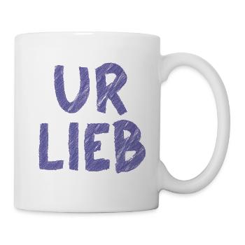 UR LIEB – Süßer Spruch mit österreichischem Charme - Tasse - Weiß - Rechts