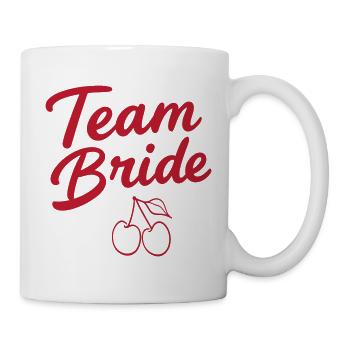 Team Bride Kirsche  - Tasse - Weiß - Rechts