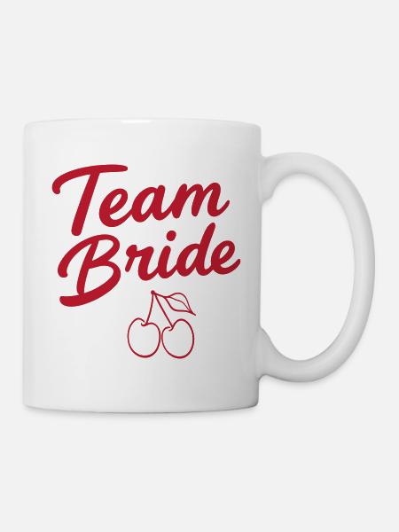 Team Bride Kirsche - Tasse - Weiß