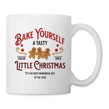 Bake Yourself A Tasty Christmas Backen Geschenk - Tasse - Weiß - Rechts