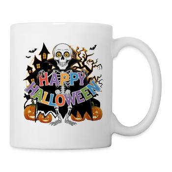 Happy Halloween  - Tasse - Weiß - Rechts
