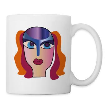 Die Schönheit der Frauen  - Tasse - Weiß - Rechts