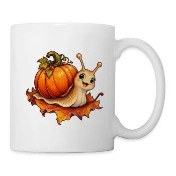 Kürbisschnecke - Tasse - Weiß - Rechts