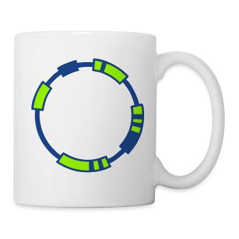 Plasmid DNA Genetik Logo - Tasse - Weiß - Rechts