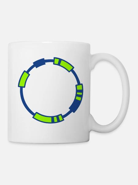 Plasmid DNA Genetik Logo - Tasse - Weiß