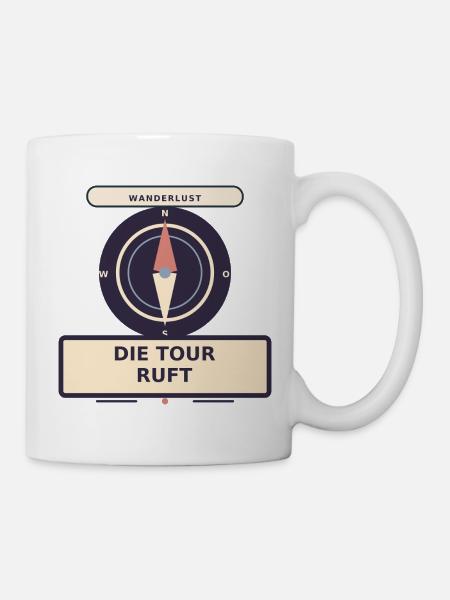 Die Tour ruft - Tasse - Weiß