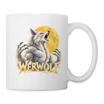 Werwolf Mondlicht Kraft - Tasse - Weiß - Rechts