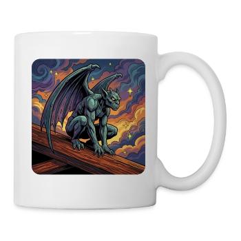 Gargoyle auf Sunset Ridge - Tasse - Weiß - Rechts