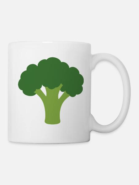 Brokkoli Gemüseillustration Illustration - Tasse - Weiß