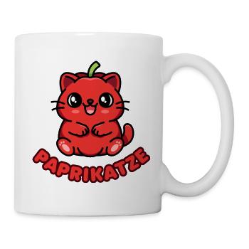 Paprikatze - die Fusion aus Katze und Paprika - Tasse - Weiß - Rechts