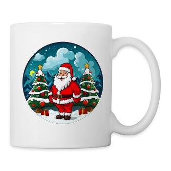 Santa Weihnachten / Weihnachtsmann - Tasse - Weiß - Rechts