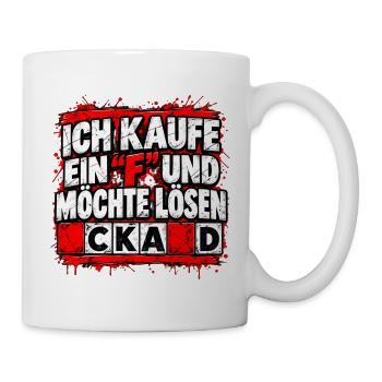 Ich kaufe ein F und möchte lösen CKAD - Tasse - Weiß - Rechts
