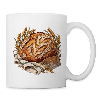 Sauerteigbrot - Tasse - Weiß - Rechts