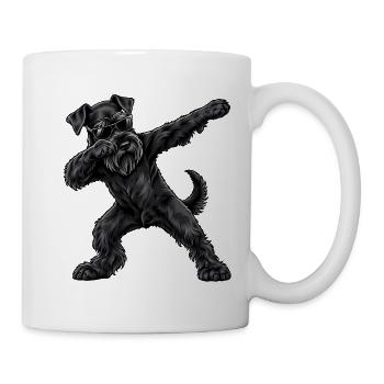 Dabbing-Riesenschnauzer - Tasse - Weiß - Rechts