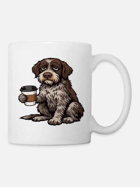 Deutsch Drahthaar Deutsch-Drahthaar Besitzer - Tasse - Weiß