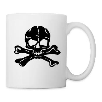 Skull - Mug blanc - blanc - Droite