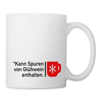 Kann Spuren von Glühwein enthalten - Tasse - Weiß - Rechts
