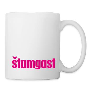 štamgast - Tasse - Weiß - Rechts