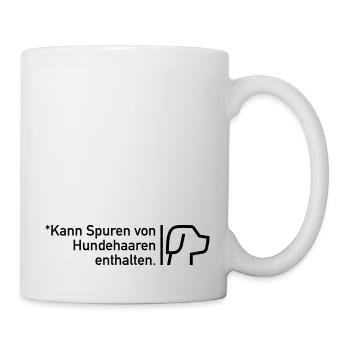 Kann Spuren von Hundehaaren enthalten - Tasse - Weiß - Rechts