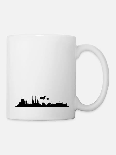 Hannover // Skyline // Silhouette // Skylineshirt - Tasse - Weiß