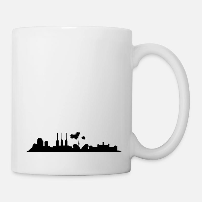 Hannover // Skyline // Silhouette // Skylineshirt - Tasse - Weiß