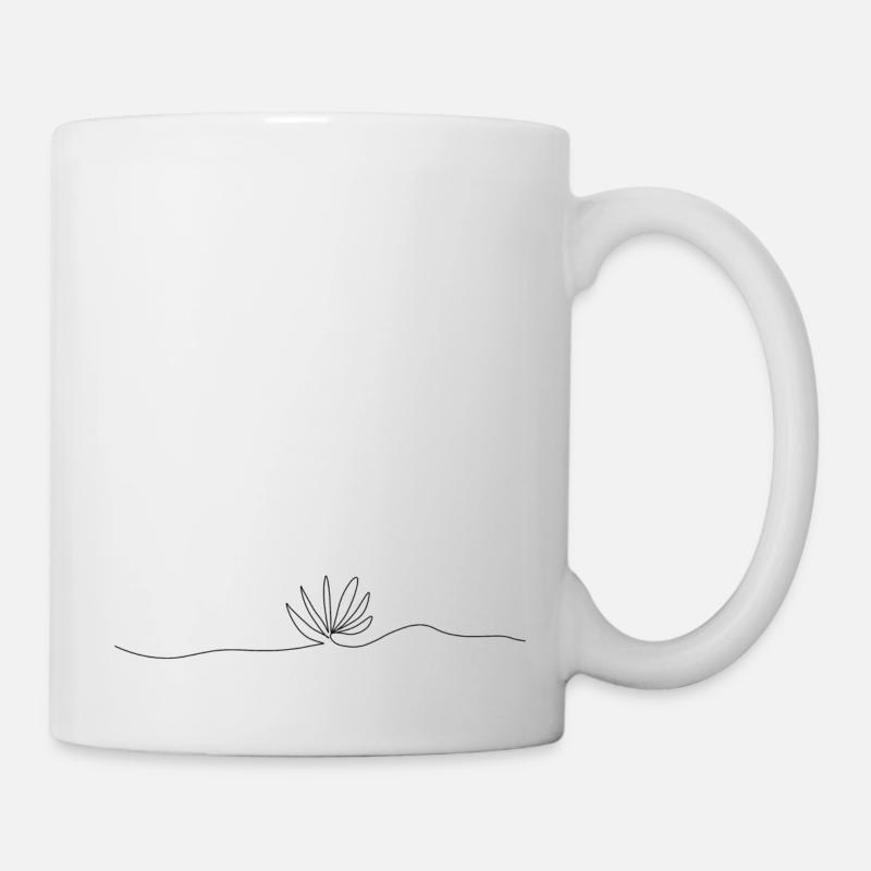 Rosette - Tasse - Weiß