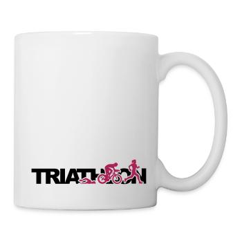 Triathlon femme 2 couleurs - Mug blanc - blanc - Droite