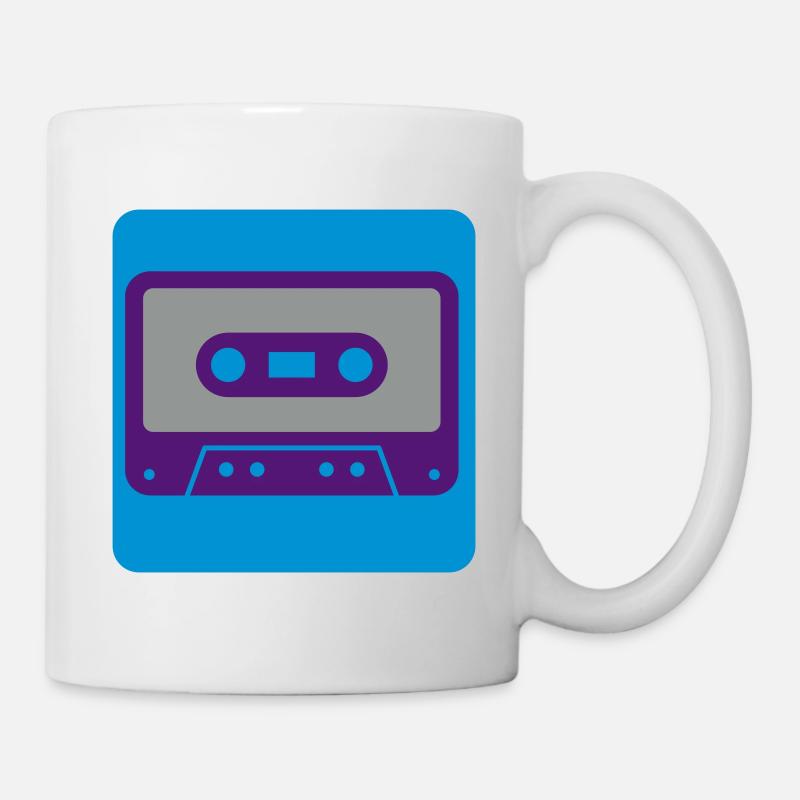 Retro cassette - Tasse - Weiß