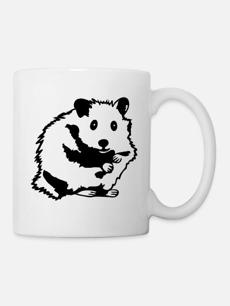 sitting Hamster - Mug - white