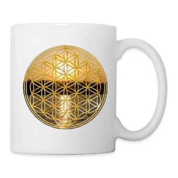 Flower of Life sunset - Mug - white - Right