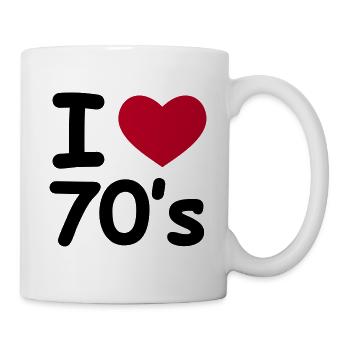 I Love 70's - Tasse - Weiß - Rechts