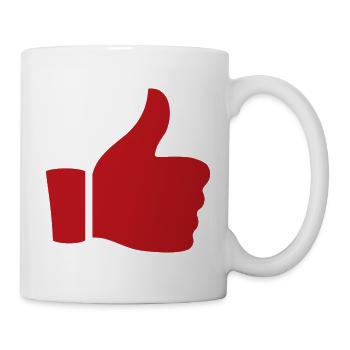 Pouce Levé - Mug blanc - blanc - Droite