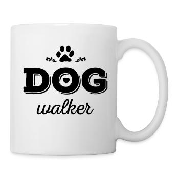 DOG walker - Tasse - Weiß - Rechts
