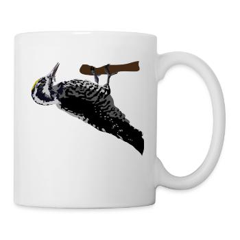 Dreizehenspecht - Tasse - Weiß - Rechts