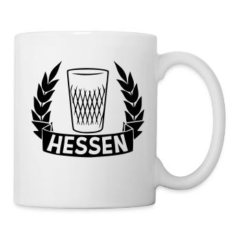 Hessen Lorbeerkranz - Tasse - Weiß - Rechts